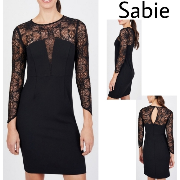 SabiéLace Cut Out Dress. Sz Lrg - Picture 1 of 2